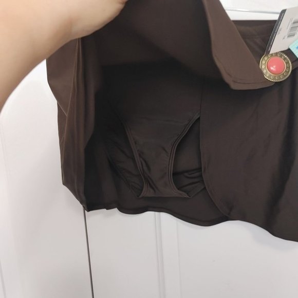 Brown swim skirt size 16 - Picture 4 of 7
